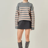 Striped Crew Neck Sweater