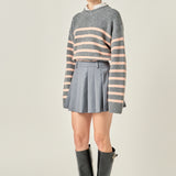 Striped Crew Neck Sweater