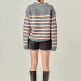Striped Crew Neck Sweater