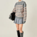 Striped Crew Neck Sweater