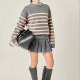 Striped Crew Neck Sweater