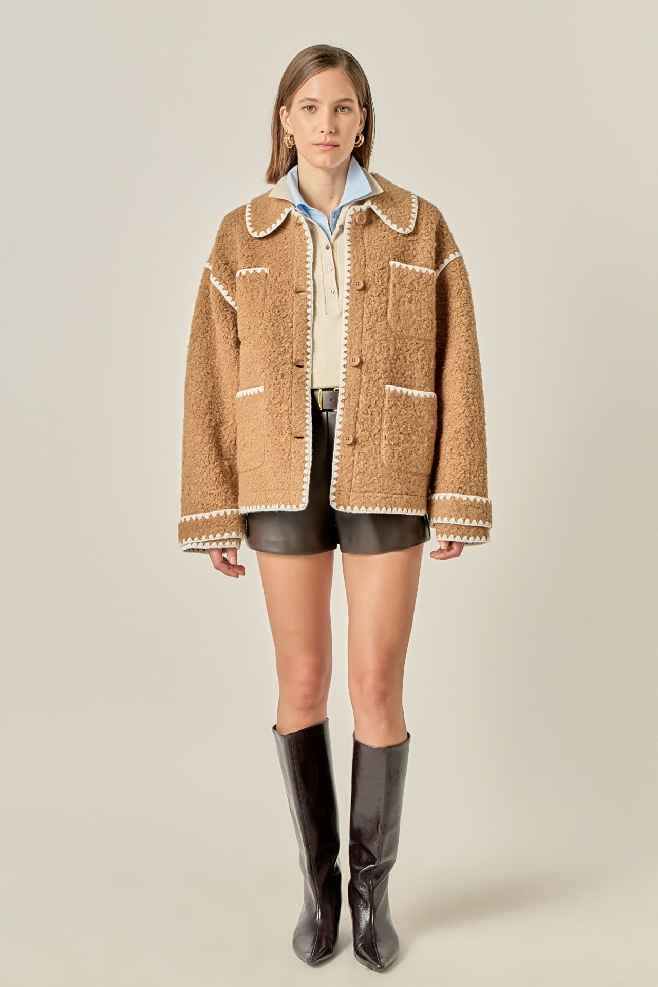 Oversized Sherpa Jacket – English Factory