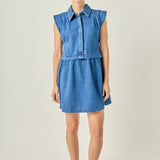 Denim Shirt Mini Dress