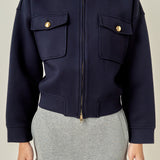 Twill Bonded Bomber Jacket