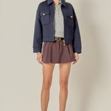 Twill Bonded Bomber Jacket