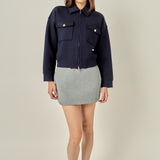 Twill Bonded Bomber Jacket