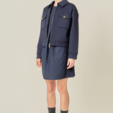 Twill Bonded Bomber Jacket