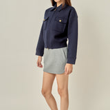Twill Bonded Bomber Jacket