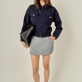 Twill Bonded Bomber Jacket