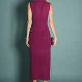 Cable Knit Mock Neck Midi Dress