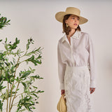 Crochet Collar Detailed Shirt