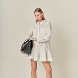Collared Flare Skirt Dress