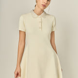 Eloise Bead Collar Knit Dress