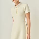 Eloise Bead Collar Knit Dress