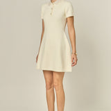 Eloise Bead Collar Knit Dress