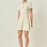 Eloise Bead Collar Knit Dress