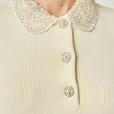 Eloise Bead Collar Knit Dress