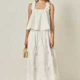 3D Flower Sleeveless Top