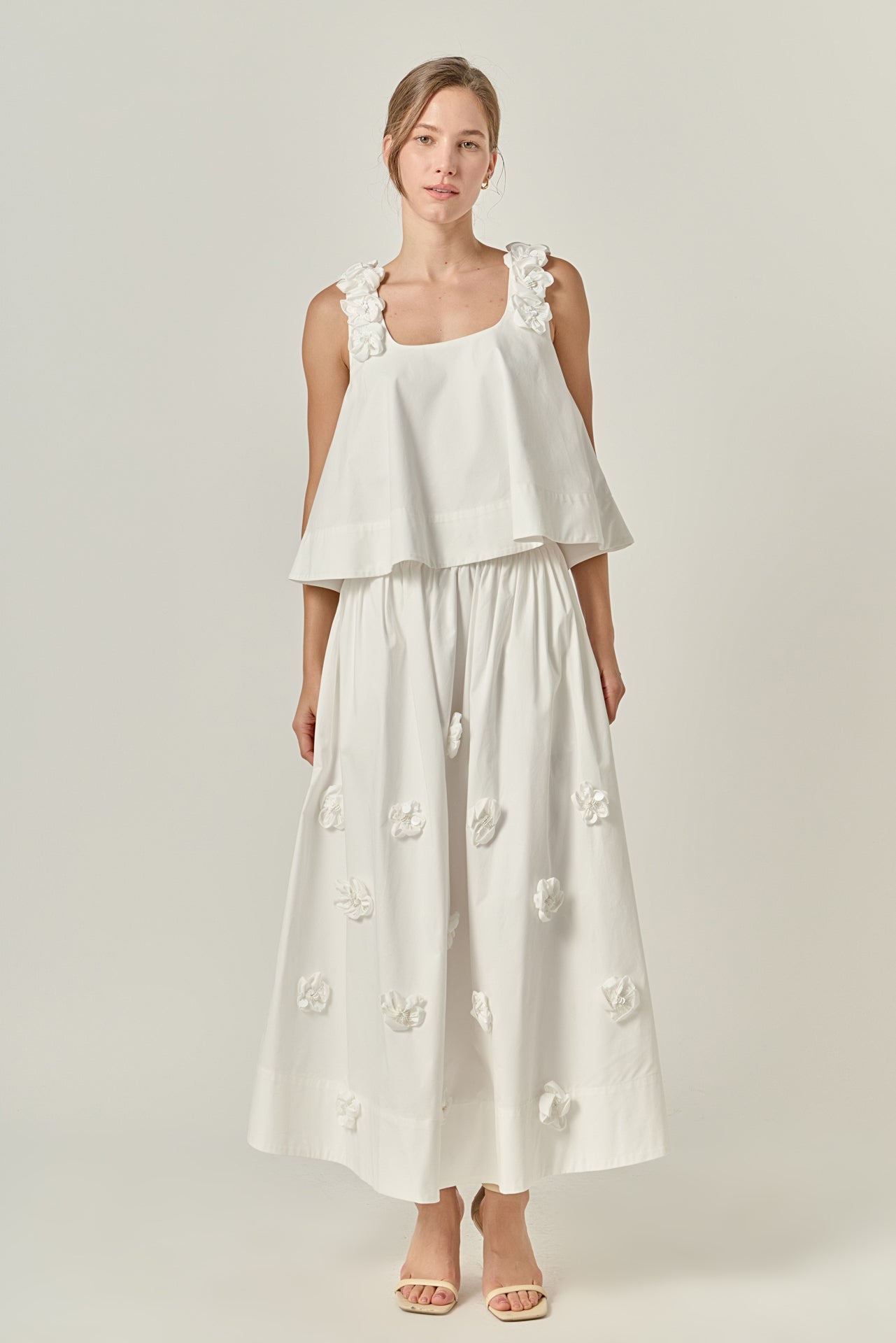 3D Flower Sleeveless Top – English Factory