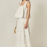 3D Flower Sleeveless Top