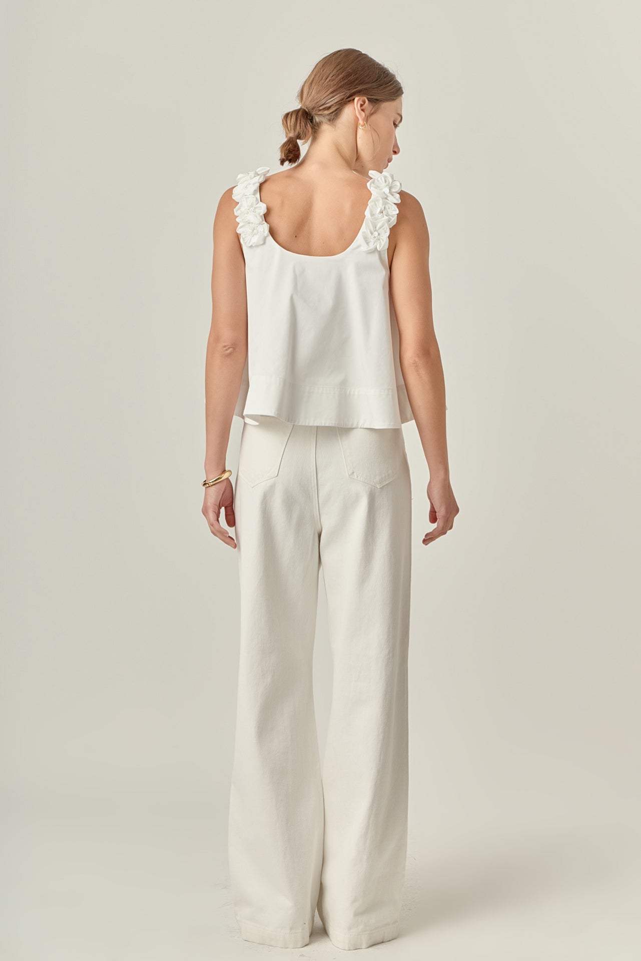 その他 self service 18 ss2003 bold & beatiful 3D Flower Sleeveless Top – English Factory