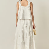 3D Flower Sleeveless Top