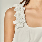 3D Flower Sleeveless Top