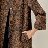 Animal Print Trench Coat