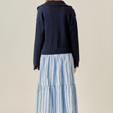 Mixed Media Midi Dress