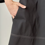 Contrast Stitch Detailed Mini Dress