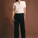 Heart Button Culotte Pants
