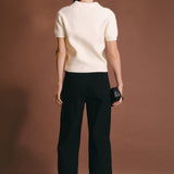 Heart Button Culotte Pants