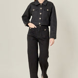 Heart Button Culotte Pants