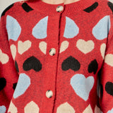 Crewneck Heart Cardigan