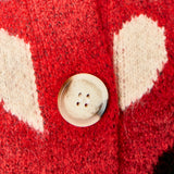 Crewneck Heart Cardigan