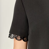Margot Bow Scallop Hem Mini Dress