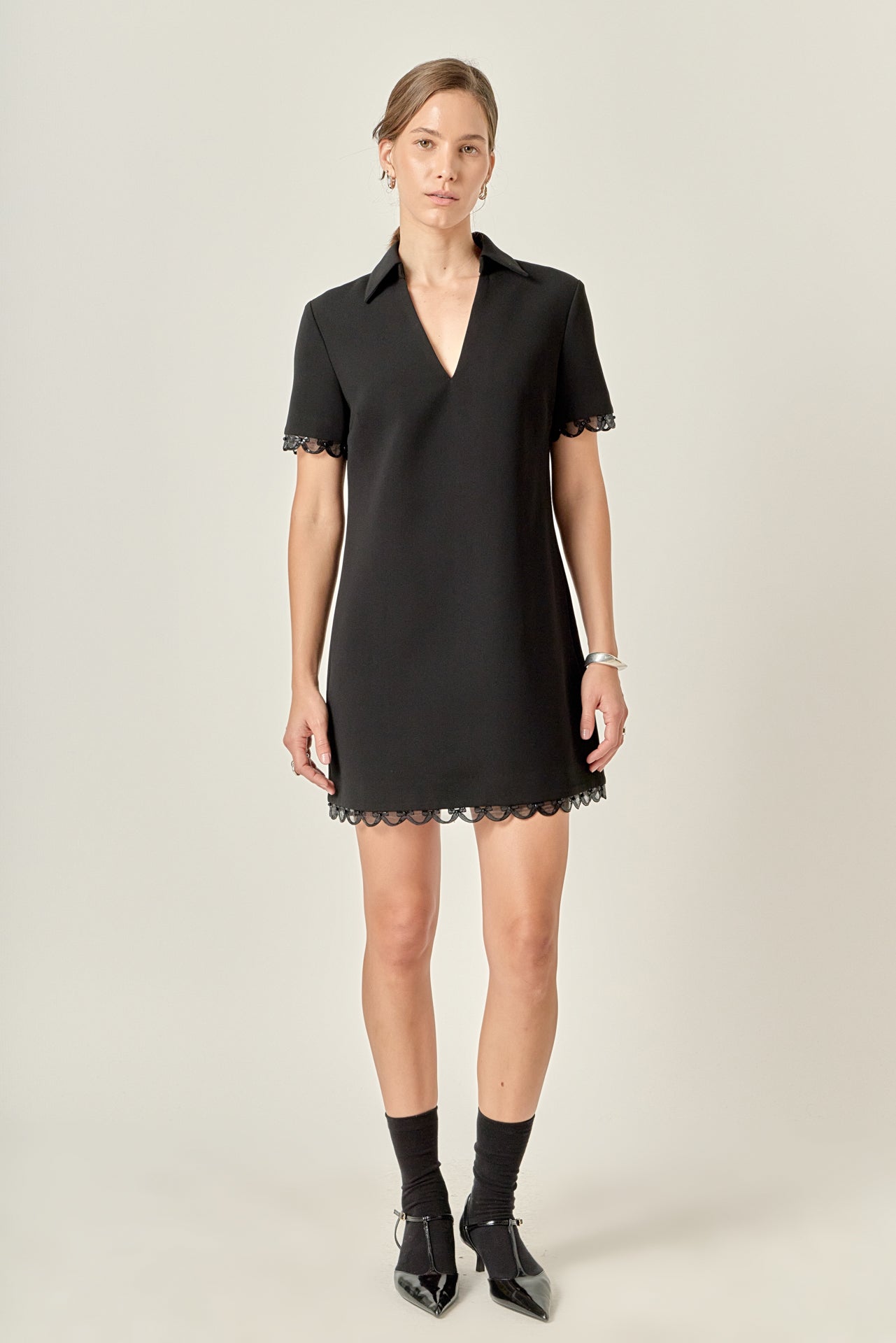 english factory velvet mini dress English Factory