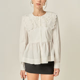 Bow Detail Poplin Blouse