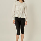 Bow Detail Poplin Blouse