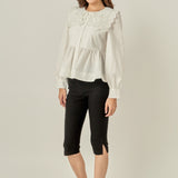 Bow Detail Poplin Blouse