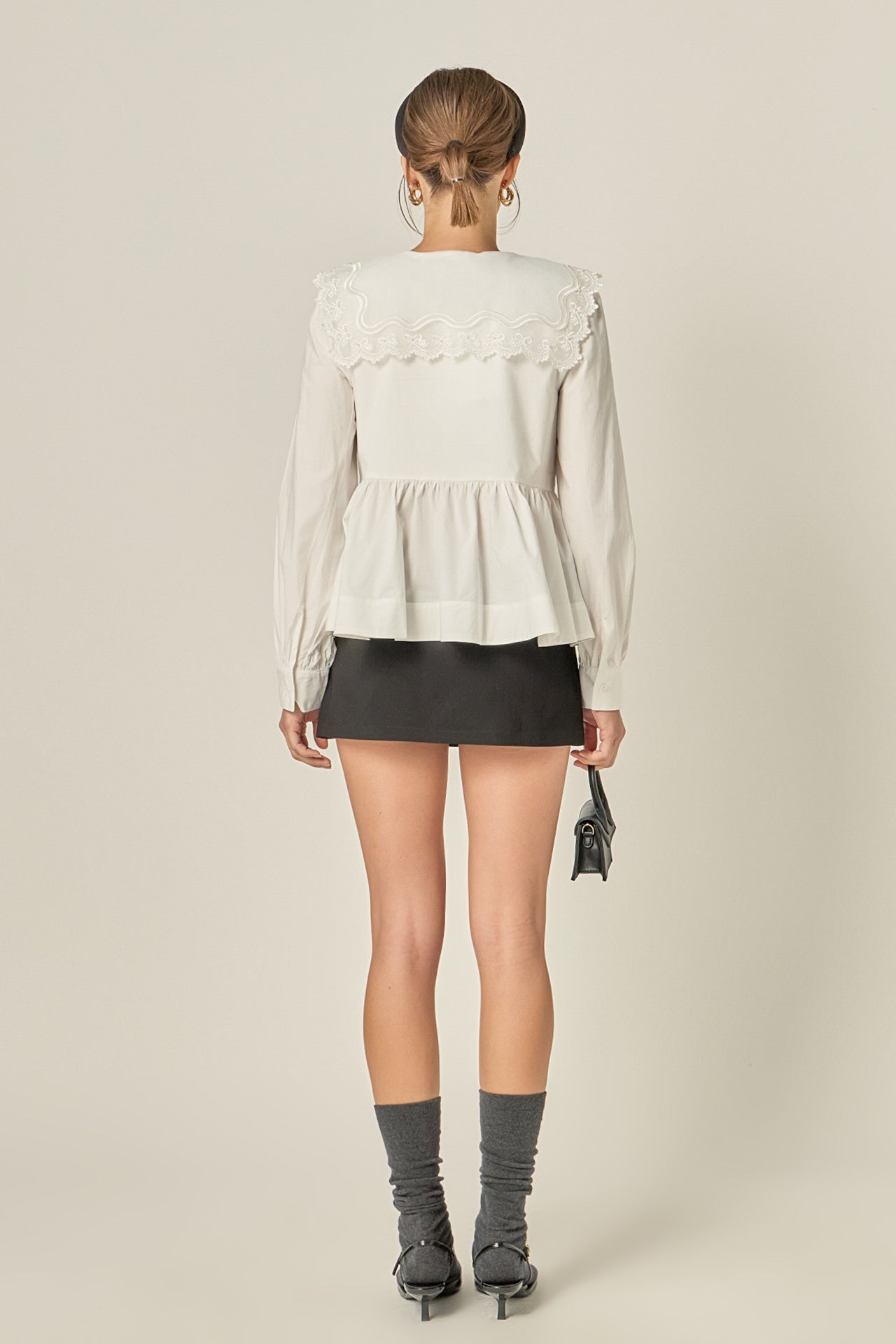 Bow Detail Poplin Blouse – English Factory