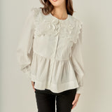 Bow Detail Poplin Blouse