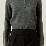 Detachable Big Collar Polo Sweater