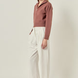 Zip Up Knit Jacket