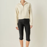 Zip Up Knit Jacket