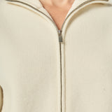 Zip Up Knit Jacket