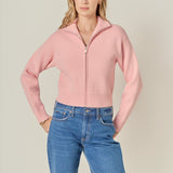 Zip Up Knit Jacket