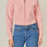 Zip Up Knit Jacket