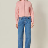 Zip Up Knit Jacket