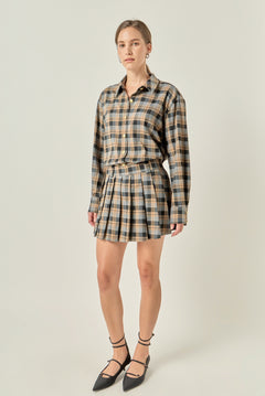 Pleated Mini Skort